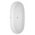 Wyndham WCBTK156171BNTRIM Juno 71 Inch Freestanding Bathtub in White with Brushed Nickel Drain and Overflow Trim