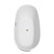 Wyndham WCBTK156171BNTRIM Juno 71 Inch Freestanding Bathtub in White with Brushed Nickel Drain and Overflow Trim