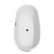 Wyndham WCBTK156171MBTRIM Juno 71 Inch Freestanding Bathtub in White with Matte Black Drain and Overflow Trim