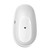 Wyndham WCBTE306171MWMBTRIM Juno 71 Inch Freestanding Bathtub in Matte White with Matte Black Drain and Overflow Trim