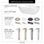 Wyndham WCOBT200067PCATPGD Brooklyn 67 Inch Freestanding Bathtub in White with Polished Chrome Trim and Floor Mounted Faucet in Brushed Gold