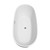 Wyndham WCBTK156171ATP11PC Juno 71 Inch Freestanding Bathtub in White with Floor Mounted Faucet, Drain and Overflow Trim in Polished Chrome
