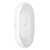 Wyndham WCBTE306171MWPCATPGD Juno 71 Inch Freestanding Bathtub in Matte White with Polished Chrome Trim and Floor Mounted Faucet in Brushed Gold