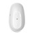 Wyndham WCBTE306171MWATP11BN Juno 71 Inch Freestanding Bathtub in Matte White with Floor Mounted Faucet, Drain and Overflow Trim in Brushed Nickel