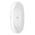 Wyndham WCBTE306171MWATP11BN Juno 71 Inch Freestanding Bathtub in Matte White with Floor Mounted Faucet, Drain and Overflow Trim in Brushed Nickel