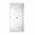 Wyndham WCBTK151463BNTRIM Sara 63 Inch Freestanding Bathtub in White with Brushed Nickel Drain and Overflow Trim