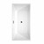 Wyndham WCBTK151463MBTRIM Sara 63 Inch Freestanding Bathtub in White with Matte Black Drain and Overflow Trim