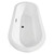 Wyndham WCOBT100268MBTRIM Soho 68 Inch Freestanding Bathtub in White with Matte Black Drain and Overflow Trim