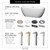 Wyndham WCOBT100260PCATPBK Soho 60 Inch Freestanding Bathtub in White with Polished Chrome Trim and Floor Mounted Faucet in Matte Black