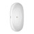 Wyndham WCOBT101465BNTRIM Rebecca 65 Inch Freestanding Bathtub in White with Brushed Nickel Drain and Overflow Trim