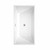 Wyndham WCBTK151459ATP11BN Sara 59 Inch Freestanding Bathtub in White with Floor Mounted Faucet, Drain and Overflow Trim in Brushed Nickel