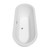 Wyndham WCOBT100272ATP11BN Soho 72 Inch Freestanding Bathtub in White with Floor Mounted Faucet, Drain and Overflow Trim in Brushed Nickel