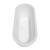 Wyndham WCOBT100272SWATPBK Soho 72 Inch Freestanding Bathtub in White with Shiny White Trim and Floor Mounted Faucet in Matte Black
