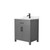 Wyndham WCG242430SGBCCUNSMXX Beckett 30 Inch Single Bathroom Vanity in Dark Gray, Carrara Cultured Marble Countertop, Undermount Square Sink, Matte Black Trim