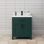 Wyndham WCG242430SGKCCUNSMXX Beckett 30 Inch Single Bathroom Vanity in Green, Carrara Cultured Marble Countertop, Undermount Square Sink, Matte Black Trim
