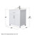 Wyndham WCG242430SWHCCUNSMXX Beckett 30 Inch Single Bathroom Vanity in White, Carrara Cultured Marble Countertop, Undermount Square Sink, Brushed Nickel Trim
