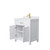 Wyndham WCG242430SWGWCUNSMXX Beckett 30 Inch Single Bathroom Vanity in White, White Cultured Marble Countertop, Undermount Square Sink, Brushed Gold Trim