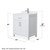 Wyndham WCG242430SWHWCUNSMXX Beckett 30 Inch Single Bathroom Vanity in White, White Cultured Marble Countertop, Undermount Square Sink, Brushed Nickel Trim