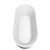 Wyndham WCOBT101271SWATPBK Carissa 71 Inch Freestanding Bathtub in White with Shiny White Trim and Floor Mounted Faucet in Matte Black