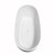 Wyndham WCOBT101470SWTRIM Rebecca 70 Inch Freestanding Bathtub in White with Shiny White Drain and Overflow Trim