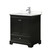 Wyndham WCS202030SDEC2UNSMXX Deborah 30 Inch Single Bathroom Vanity in Dark Espresso, Light-Vein Carrara Cultured Marble Countertop, Undermount Square Sink, No Mirror