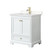 Wyndham WCS202030SWGC2UNSMXX Deborah 30 Inch Single Bathroom Vanity in White, Carrara Cultured Marble Countertop, Undermount Square Sink, Brushed Gold Trim, No Mirror