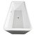Wyndham WCOBT100169PCATPGD Emily 69 Inch Freestanding Bathtub in White with Polished Chrome Trim and Floor Mounted Faucet in Brushed Gold