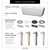 Wyndham WCOBT100169SWATPGD Emily 69 Inch Freestanding Bathtub in White with Shiny White Trim and Floor Mounted Faucet in Brushed Gold