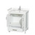 Wyndham WCS141430SWHC2UNSMXX Sheffield 30 Inch Single Bathroom Vanity in White, Carrara Cultured Marble Countertop, Undermount Square Sink, No Mirror