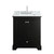 Wyndham WCS202030SDECMUNSMXX Deborah 30 Inch Single Bathroom Vanity in Dark Espresso, White Carrara Marble Countertop, Undermount Square Sink, and No Mirror