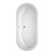 Wyndham WCOBT100268ATP11PC Soho 68 Inch Freestanding Bathtub in White with Floor Mounted Faucet, Drain and Overflow Trim in Polished Chrome