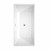 Wyndham WCBTK151463PCATPBK Sara 63 Inch Freestanding Bathtub in White with Polished Chrome Trim and Floor Mounted Faucet in Matte Black