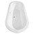 Wyndham WCOBT100268ATP11BN Soho 68 Inch Freestanding Bathtub in White with Floor Mounted Faucet, Drain and Overflow Trim in Brushed Nickel