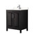 Wyndham WCV252530SDEC2UNSMXX Daria 30 Inch Single Bathroom Vanity in Dark Espresso, Light-Vein Carrara Cultured Marble Countertop, Undermount Square Sink, No Mirror