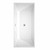 Wyndham WCBTK151467ATP11PC Sara 67 Inch Freestanding Bathtub in White with Floor Mounted Faucet, Drain and Overflow Trim in Polished Chrome