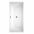 Wyndham WCBTK151467MBATPBK Sara 67 Inch Freestanding Bathtub in White with Floor Mounted Faucet, Drain and Overflow Trim in Matte Black