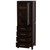 Wyndham WCS1414LTES Sheffield 24 Inch Linen Tower in Espresso with Shelved Cabinet Storage and 4 Drawers
