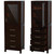 Wyndham WCS1414LTES Sheffield 24 Inch Linen Tower in Espresso with Shelved Cabinet Storage and 4 Drawers