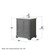 Wyndham WCS202030SKGC2UNSM24 Deborah 30 Inch Single Bathroom Vanity in Dark Gray, Light-Vein Carrara Cultured Marble Countertop, Undermount Square Sink, 24 Inch Mirror