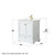 Wyndham WCS202030SWGC2UNSM24 Deborah 30 Inch Single Bathroom Vanity in White, Carrara Cultured Marble Countertop, Undermount Square Sink, Brushed Gold Trim, 24 Inch Mirror