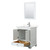 Wyndham WCS202030SWHC2UNSM24 Deborah 30 Inch Single Bathroom Vanity in White, Light-Vein Carrara Cultured Marble Countertop, Undermount Square Sink, 24 Inch Mirror Wyndham WCS202030SWHC2UNSM24 Deborah 30 Inch Single Bathroom Vanity in White, Light-Vein Carrara Cultured Marble Countertop, Undermount Square Sink, 24 Inch Mirror