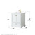 Wyndham WCS202030SWGWCUNSM24 Deborah 30 Inch Single Bathroom Vanity in White, White Cultured Marble Countertop, Undermount Square Sink, Brushed Gold Trim, 24 Inch Mirror