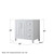 Wyndham WCV252536SWHCXSXXMED Daria 36 Inch Single Bathroom Vanity in White, No Countertop, No Sink, and Medicine Cabinet