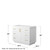 Wyndham WCF292942SWGCXSXXMXX Miranda 42 Inch Single Bathroom Vanity in White, No Countertop, No Sink, Brushed Gold Trim