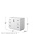 Wyndham WCF292942SWBCXSXXMXX Miranda 42 Inch Single Bathroom Vanity in White, No Countertop, No Sink, Matte Black Trim