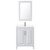 Wyndham WCV252530SWHC2UNSM24 Daria 30 Inch Single Bathroom Vanity in White, Light-Vein Carrara Cultured Marble Countertop, Undermount Square Sink, 24 Inch Mirror Wyndham WCV252530SWHC2UNSM24 Daria 30 Inch Single Bathroom Vanity in White, Light-Vein Carrara Cultured Marble Countertop, Undermount Square Sink, 24 Inch Mirror