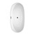 Wyndham WCOBT101465MBATPBK Rebecca 65 Inch Freestanding Bathtub in White with Floor Mounted Faucet, Drain and Overflow Trim in Matte Black