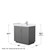 Wyndham WCF292936SKGWCUNSMXX Miranda 36 Inch Single Bathroom Vanity in Dark Gray, White Cultured Marble Countertop, Undermount Square Sink, Brushed Nickel Trim