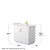 Wyndham WCF292936SWGC2UNSMXX Miranda 36 Inch Single Bathroom Vanity in White, Light-Vein Carrara Cultured Marble Countertop, Undermount Square Sink, Brushed Gold Trim