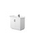 Wyndham WCF292936SWBC2UNSMXX Miranda 36 Inch Single Bathroom Vanity in White, Light-Vein Carrara Cultured Marble Countertop, Undermount Square Sink, Matte Black Trim